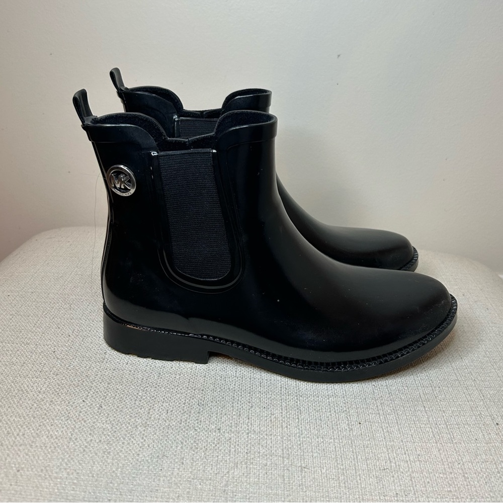 Black Michael Kors Rain Boots
